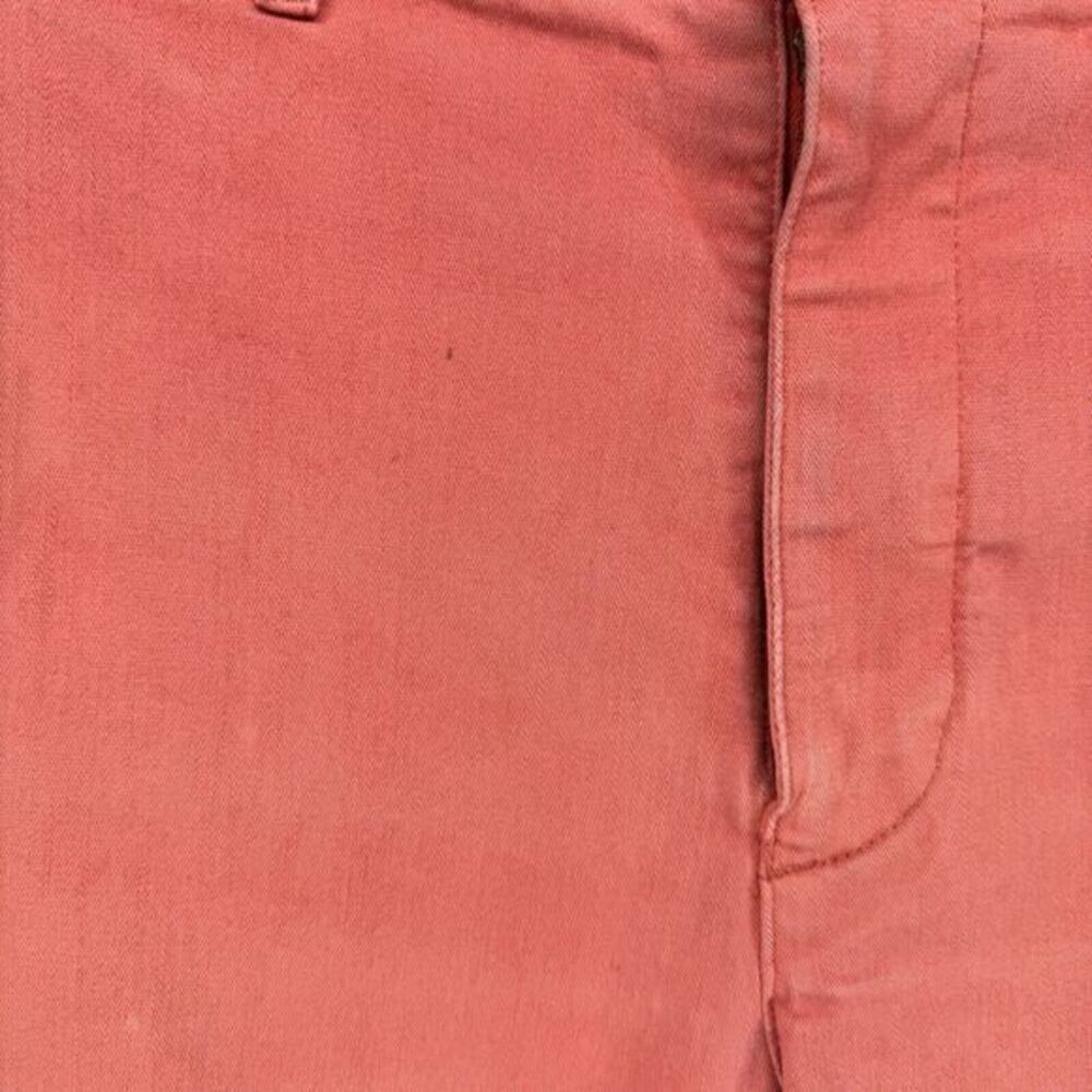 Wellen Shorts Mens Size 33 Coral Pink Chino Flat Front Bermuda READ Playa - Picture 2 of 14